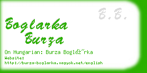 boglarka burza business card